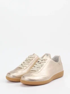 Damen Semler – Sneaker aus Metallicleder in Champagner