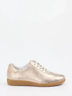 Damen Semler – Sneaker aus Metallicleder in Champagner