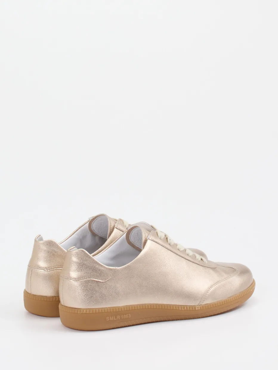 Damen Semler – Sneaker aus Metallicleder in Champagner