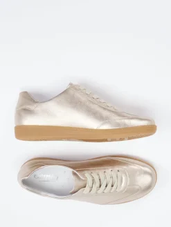 Damen Semler – Sneaker aus Metallicleder in Champagner