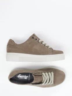 Damen Semler – Sneaker aus Nubukleder in Taupe