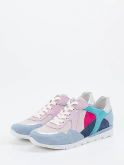 – Sneaker aus Veloursleder in Pastell-Mix*Semler Outlet