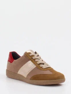 – Sneaker aus Veloursleder in Taupe*Semler Hot