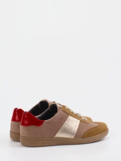 – Sneaker aus Veloursleder in Taupe*Semler Hot