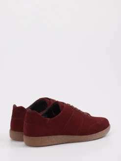 – Sneaker aus Veloursleder in Bordeaux*Semler Best