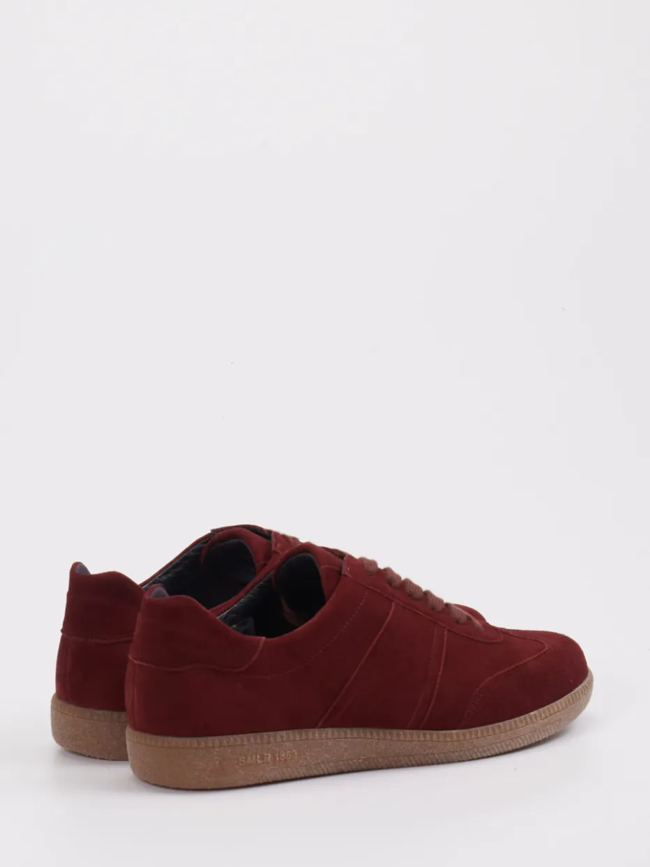 – Sneaker aus Veloursleder in Bordeaux*Semler Best