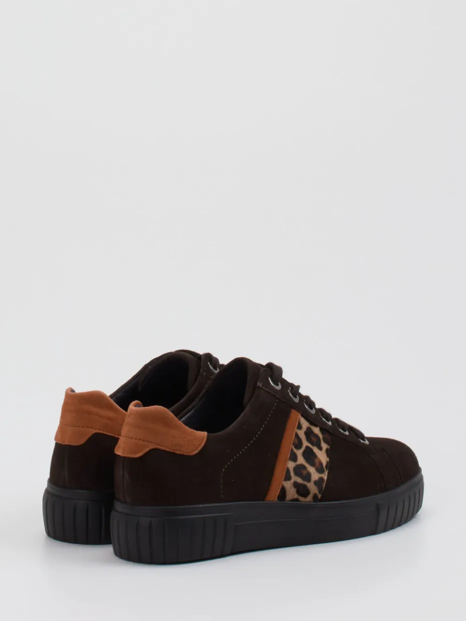 – Sneaker aus Veloursleder mit Leo-Detail*Semler Online