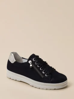 – Sneaker aus Veloursleder Dunkel*Semler Hot