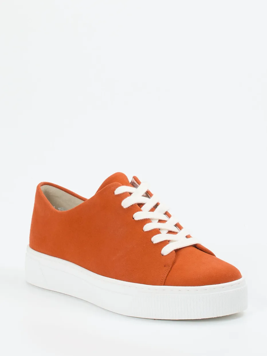 Damen Semler – Sneaker aus Veloursleder in Terrakotta