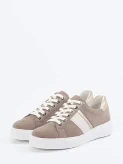 Damen Semler – Sneaker aus Veloursleder in Taupe