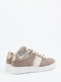 Damen Semler – Sneaker aus Veloursleder in Taupe