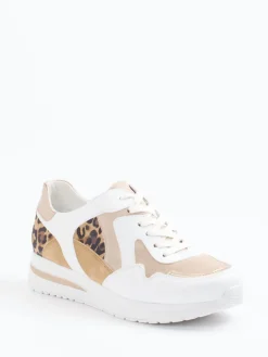 Damen Semler – Sneaker aus Velourleder mit Leopardenmuster
