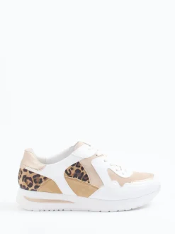 Damen Semler – Sneaker aus Velourleder mit Leopardenmuster