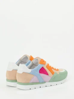 Damen Semler – Sneaker aus Veloursleder Colorblocking