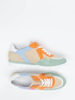 Damen Semler – Sneaker aus Veloursleder Colorblocking