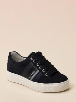 Damen Semler – Sneaker aus Veloursleder Dunkel