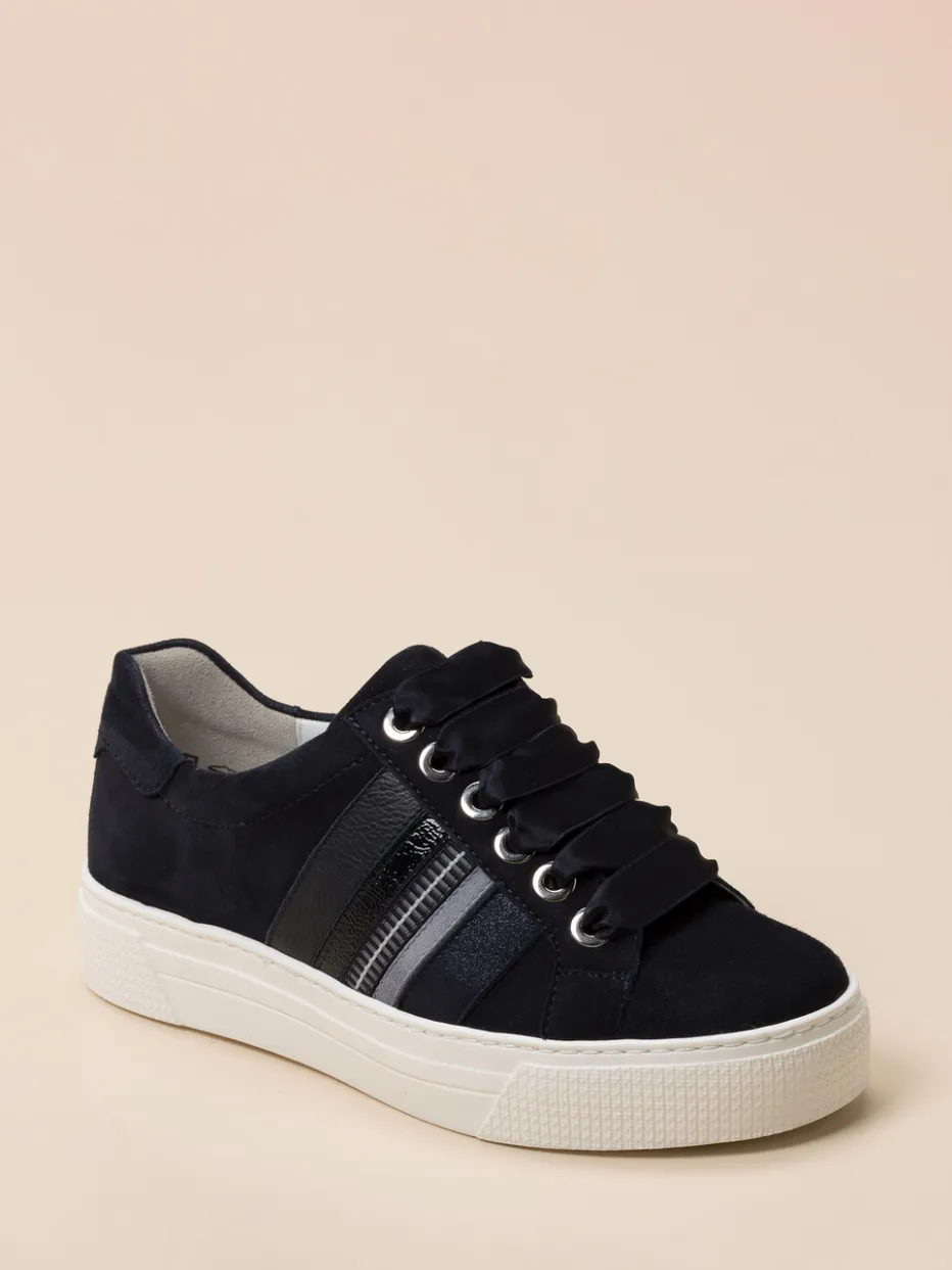 Damen Semler – Sneaker aus Veloursleder Dunkel