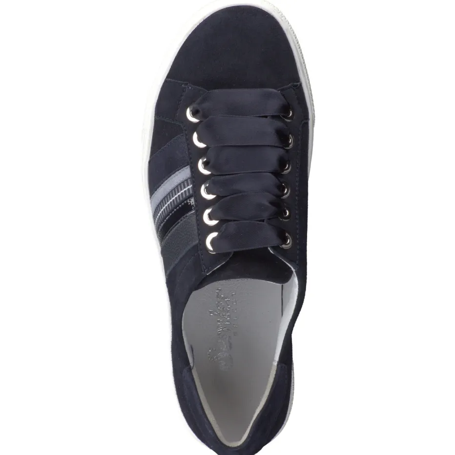 Damen Semler – Sneaker aus Veloursleder Dunkel