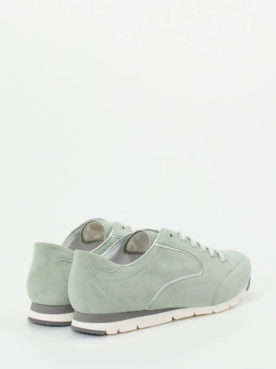 – Sneaker aus Veloursleder in Salbei*Semler