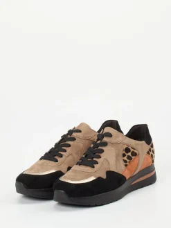 – Sneaker aus Veloursleder mit Leopardmuster*Semler Hot