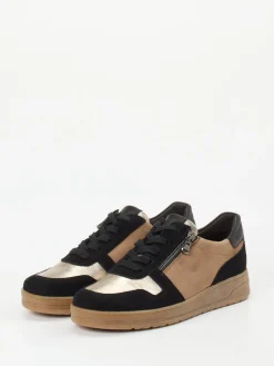 Damen Semler – Sneaker aus Veloursleder cognacfarben