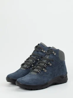 Damen Semler – Stiefelette aus Veloursleder Dunkel