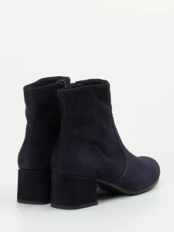 – Stiefelette aus Veloursleder Dunkel*Semler Online