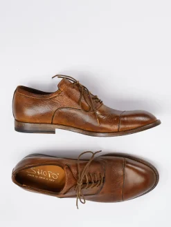 Herren Shoto – Derby-Schnürschuh aus Elchleder Cognac