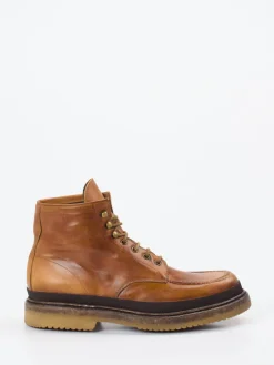 Herren Shoto – Schnürboots aus Cordovan-Pferdeleder cognac