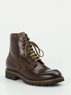 – Schnürstiefel aus Kalbleder dunkel*Shoto Sale