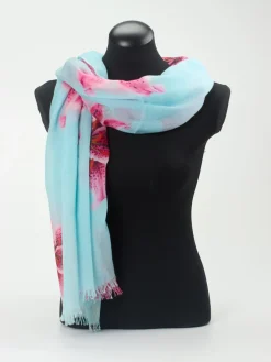 Damen Simone Bruns Cashmere Couture Simone Bruns – Schal aus Kaschmir mit Blumenprint