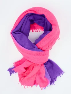 Damen Simone Bruns Cashmere Couture Simone Bruns – Schal aus Kaschmir in Pink-Violett