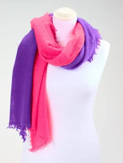 Damen Simone Bruns Cashmere Couture Simone Bruns – Schal aus Kaschmir in Pink-Violett