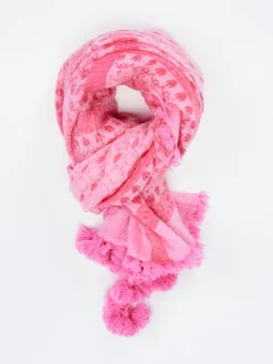 Simone Bruns – Schal aus Kaschmir in Pink*Simone Bruns Cashmere Couture New