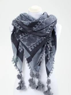 Damen Simone Bruns Cashmere Couture Simone Bruns – Schal aus Kaschmir mit Ethno-Muster