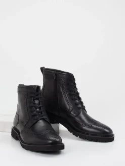 Herren Sioux – Brogue-Stiefelette aus Kalbleder