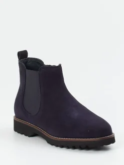 Damen Sioux – Chelsea Boots aus samtigem Veloursleder