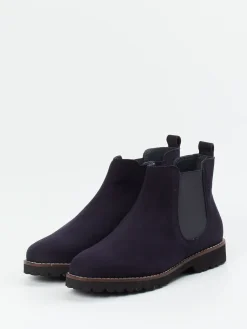 Damen Sioux – Chelsea Boots aus samtigem Veloursleder