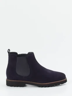 Damen Sioux – Chelsea Boots aus samtigem Veloursleder