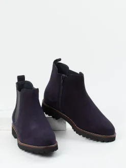 Damen Sioux – Chelsea Boots aus samtigem Veloursleder