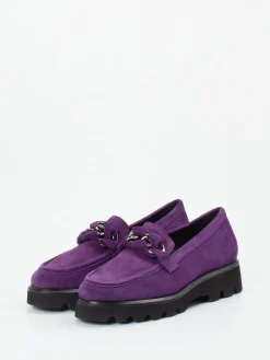 – Chunky Loafer aus Veloursleder Violett*Sioux Discount