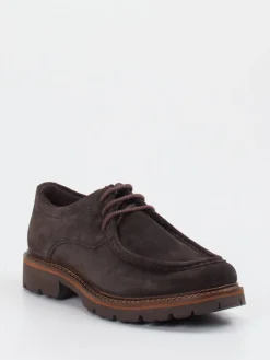 Herren Sioux – Derby-Schnürschuh aus Veloursleder dunkel