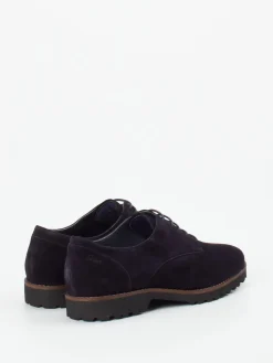 Damen Sioux – Derby-Schnürschuh aus Veloursleder Dunkelviolett