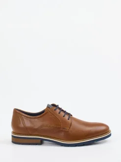 – Derby-Schnürschuh aus Kalbleder Cognac*Sioux Sale