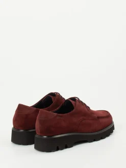 Damen Sioux – Derby-Schnürschuh aus Veloursleder wein