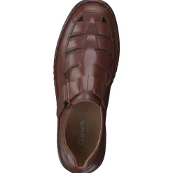 Herren Sioux – Herrensandale aus Kalbleder kastanien