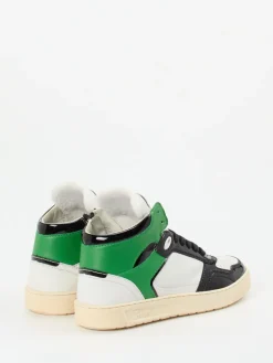 Damen Sioux – High-Top Sneaker aus Kalbleder und Lackleder