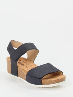 – Keilsandalette aus Kalbleder dunkel*Sioux Clearance