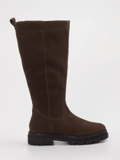 Damen Sioux – Kniehohe Stiefel aus Veloursleder