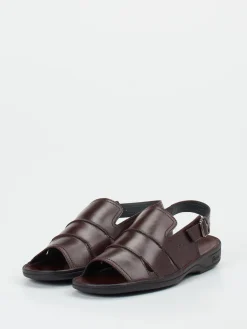 Herren Sioux – Komfortsandalen aus Kalbleder Dunkelbraun